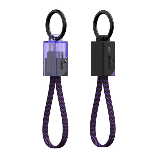 EnergyFort 240W USB-C short charging cable with cable organizer