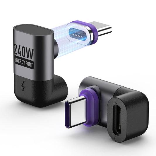 EnergyFort U-shaped magnetic USB-C adapter for cable direction comparison guide