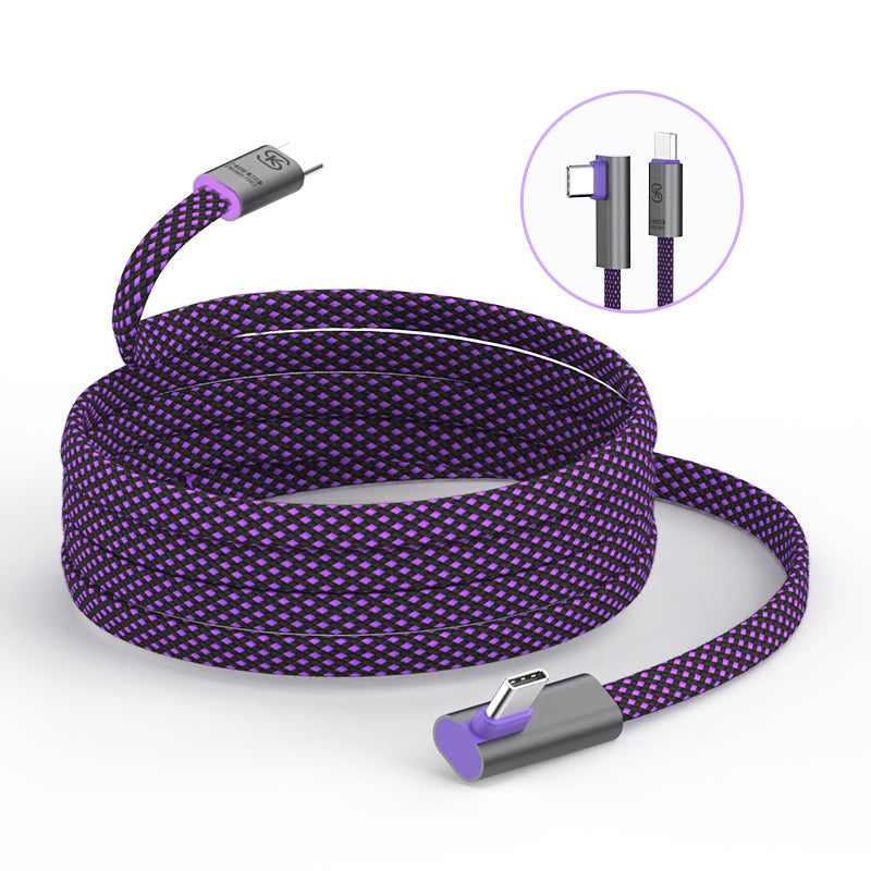 EnergyFort 240W L-shaped USB-C cable in 1.8 meter length