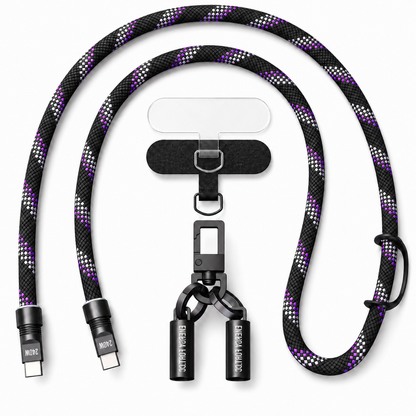 EnergyFort SnapLoop 240W USB-C Neck & Crossbody Charging Cable for neck and crossbody carry - main product image