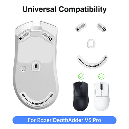 EnergyFort Glass Mouse Skates for Razer DeathAdder V3 Pro | Ultra Smooth Gaming Mouse Feet