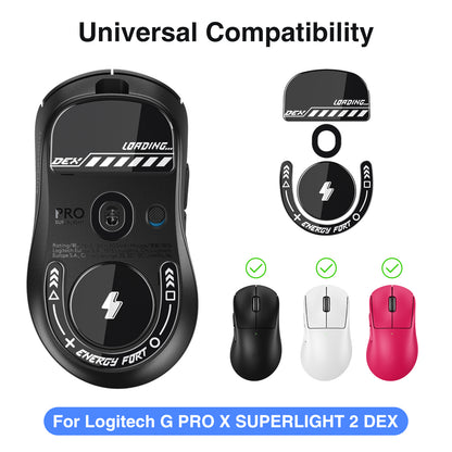 EnergyFort Glass Mouse Skates for Logitech G PRO X SUPERLIGHT 2 DEX | Gaming Mouse Feet