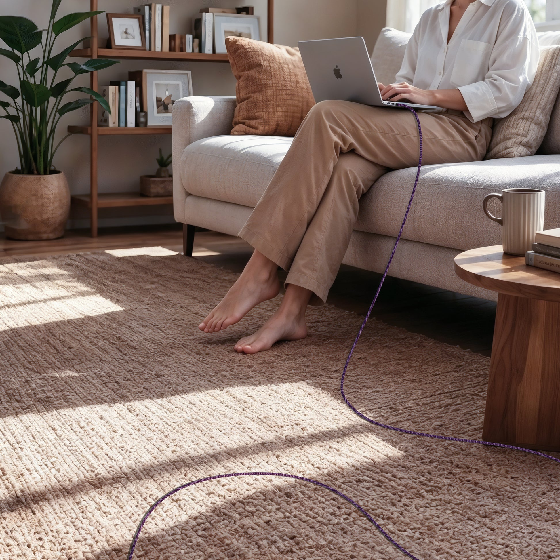 EnergyFort 240W USB-C to USB-C Fast Charging Cable with braided USB-C cable design - feature image