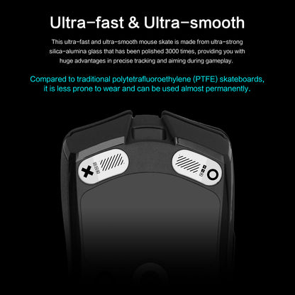 EnergyFort Glass Mouse Skates for Razer Viper V2 Pro | Ultra Smooth Gaming Mouse Feet