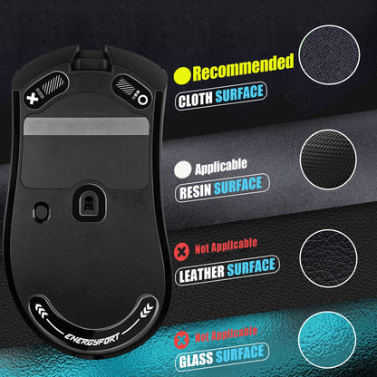 EnergyFort Glass Mouse Skates for Razer DeathAdder V3 Pro | Ultra Smooth Gaming Mouse Feet