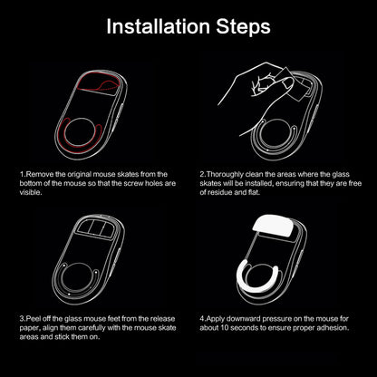 EnergyFort Glass Mouse Skates for Logitech G PRO X SUPERLIGHT | Gaming Mouse Feet