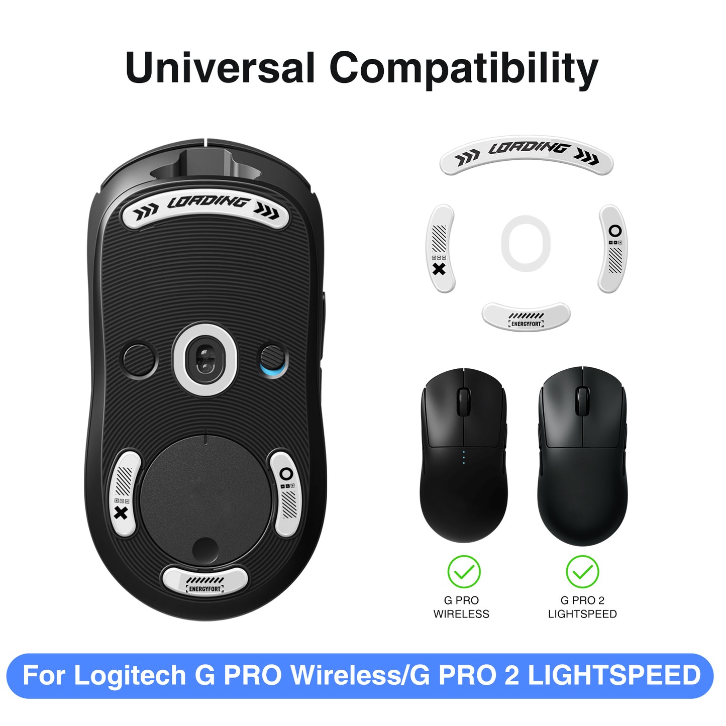 EnergyFort Glass Mouse Skates for Logitech G PRO Wireless / G PRO 2 LIGHTSPEED | Gaming Mouse Feet