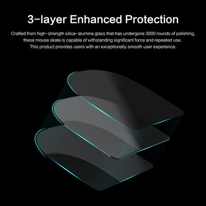 EnergyFort Glass Mouse Skates for Logitech G PRO X SUPERLIGHT 2 DEX | Gaming Mouse Feet