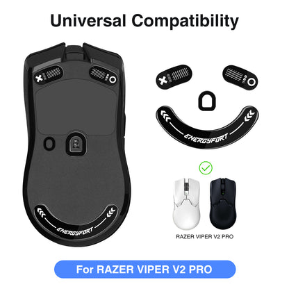 EnergyFort Glass Mouse Skates for Razer Viper V2 Pro | Ultra Smooth Gaming Mouse Feet