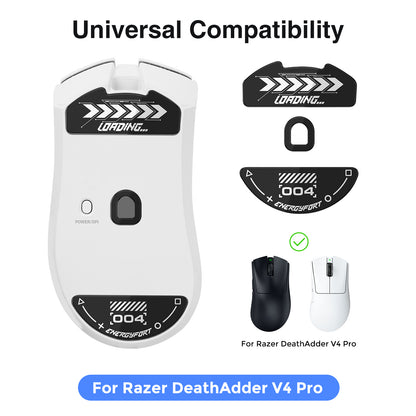 EnergyFort Glass Mouse Skates for Razer DeathAdder V4 Pro | Ultra Smooth Gaming Mouse Feet