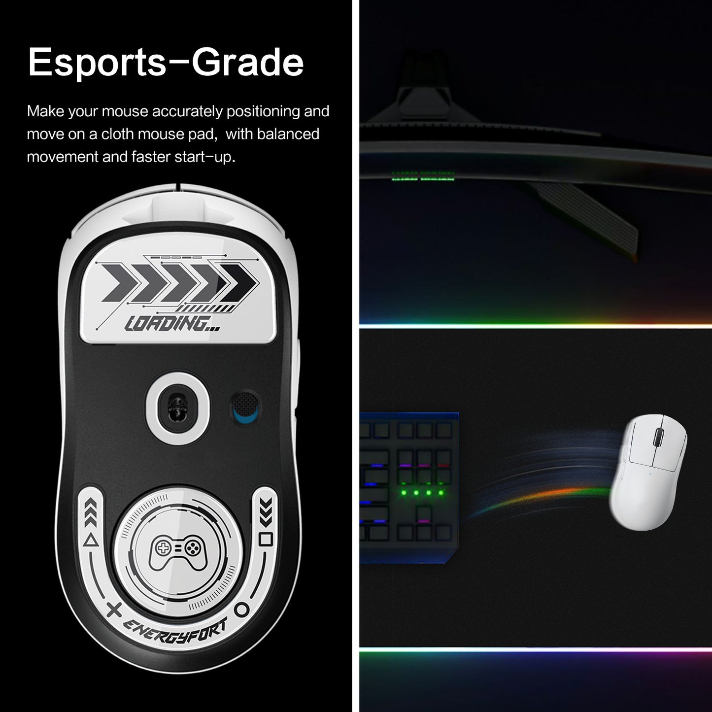 EnergyFort Glass Mouse Skates for Logitech G PRO X SUPERLIGHT 2 Series | Gaming Mouse Feet