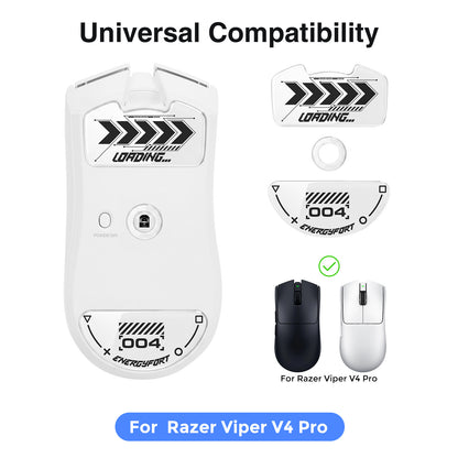 EnergyFort Glass Mouse Skates for Razer Viper V4 Pro | Ultra Smooth Gaming Mouse Feet