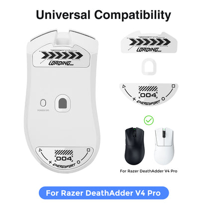 EnergyFort Glass Mouse Skates for Razer DeathAdder V4 Pro | Ultra Smooth Gaming Mouse Feet