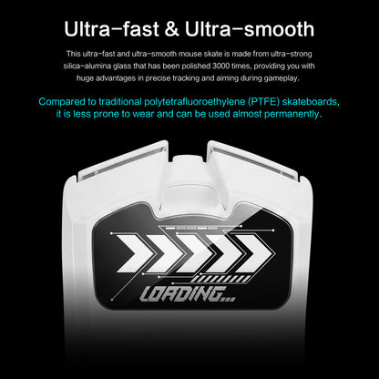 EnergyFort Glass Mouse Skates for Razer Viper V4 Pro | Ultra Smooth Gaming Mouse Feet