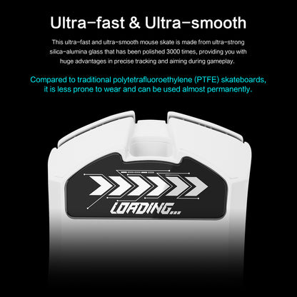 EnergyFort Glass Mouse Skates for Razer DeathAdder V4 Pro | Ultra Smooth Gaming Mouse Feet