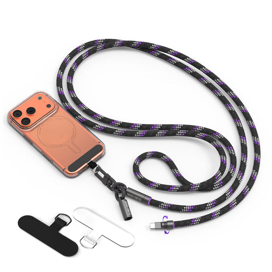 EnergyFort SnapLoop 240W USB-C Neck & Crossbody Charging Cable for neck and crossbody carry - detail image
