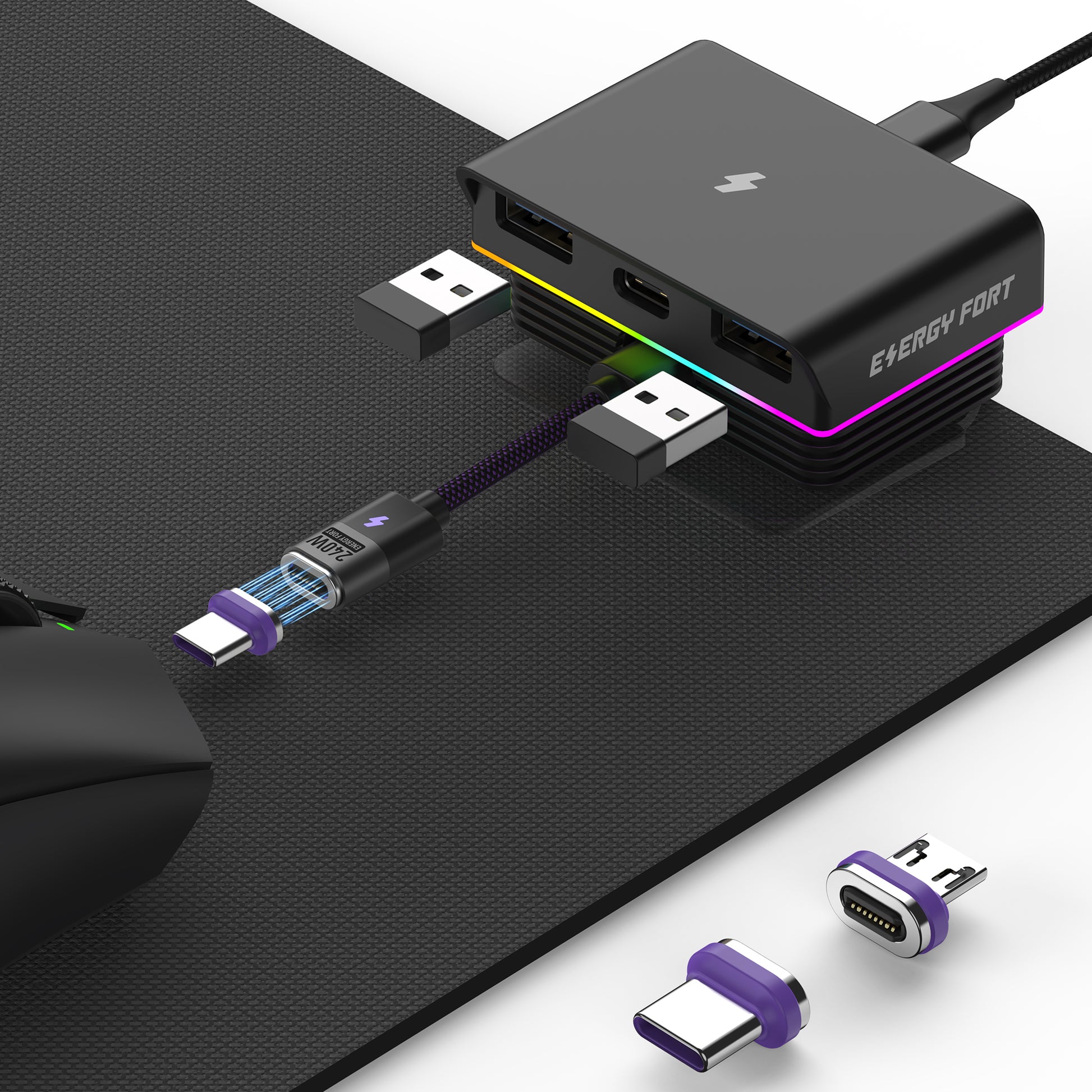 EnergyFort Magnetic Mouse Charging Dock for Logitech and Razer Wireless Mice for Logitech and Razer wireless mouse charging - main product image