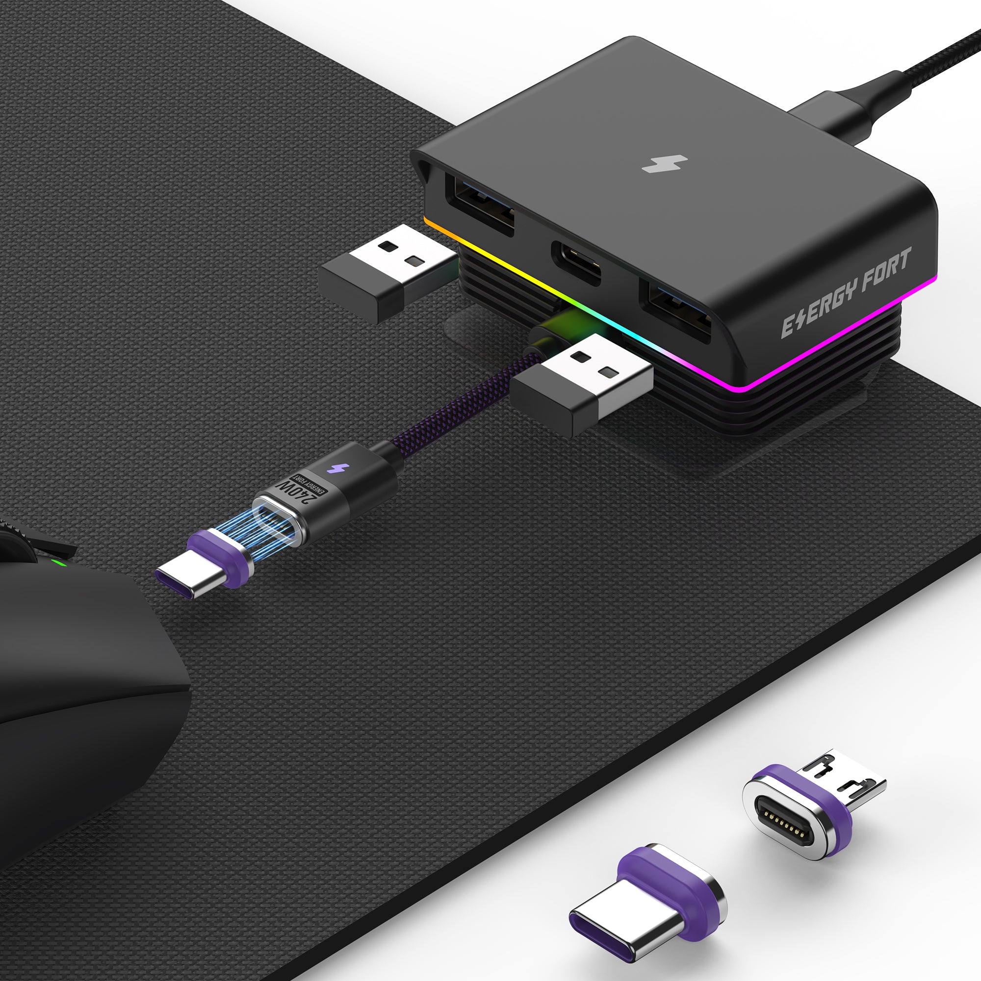 EnergyFort Magnetic Mouse Charging Dock for Logitech and Razer Wireless Mice for Logitech and Razer wireless mouse charging - main product image