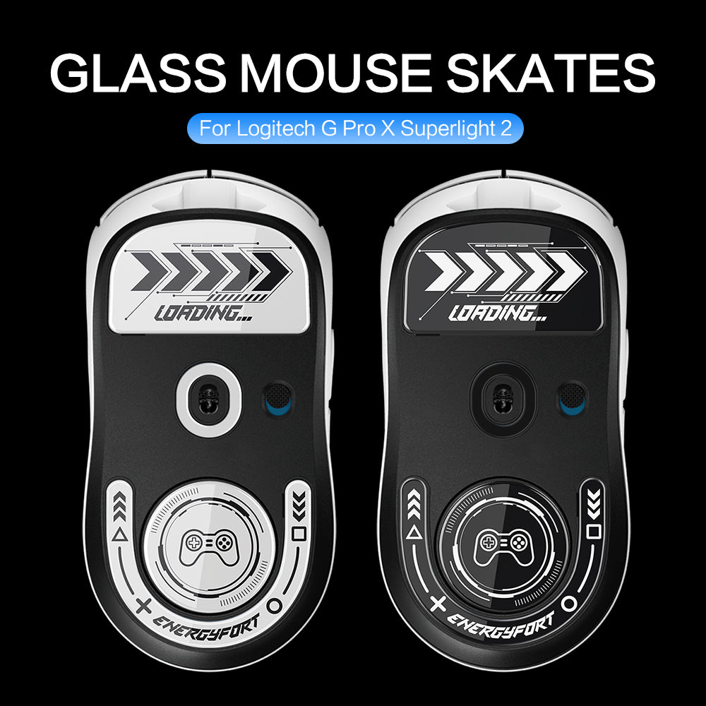 EnergyFort Glass Mouse Skates for Logitech G PRO X SUPERLIGHT 2 Series | Gaming Mouse Feet