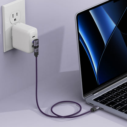 EnergyFort 240W Magnetic 90° Right-Angle USB-C Adapter for magnetic wired USB-C connection - additional detail image