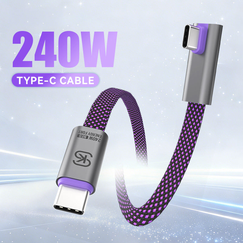 EnergyFort 240W USB-C cable connector and soft charging indicator detail