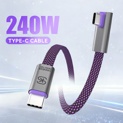 EnergyFort 240W USB-C cable connector and soft charging indicator detail