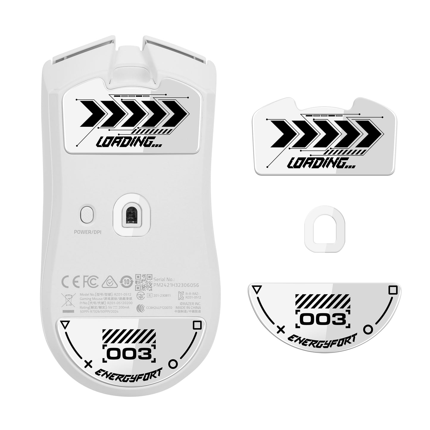 EnergyFort Glass Mouse Skates for Razer Viper V3 Pro | Ultra Smooth Gaming Mouse Feet