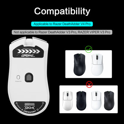 EnergyFort Glass Mouse Skates for Razer DeathAdder V4 Pro | Ultra Smooth Gaming Mouse Feet
