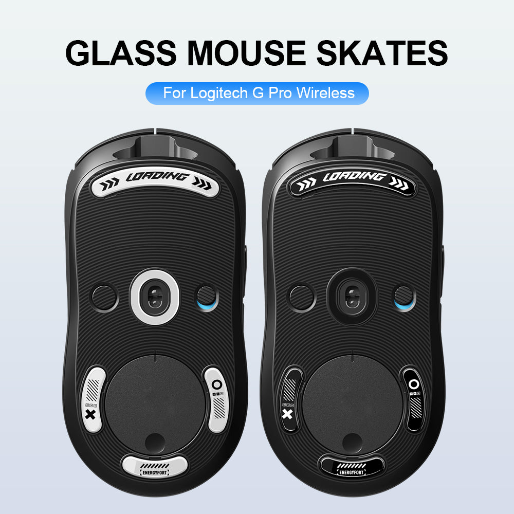 EnergyFort Glass Mouse Skates for Logitech G PRO Wireless / G PRO 2 LIGHTSPEED | Gaming Mouse Feet