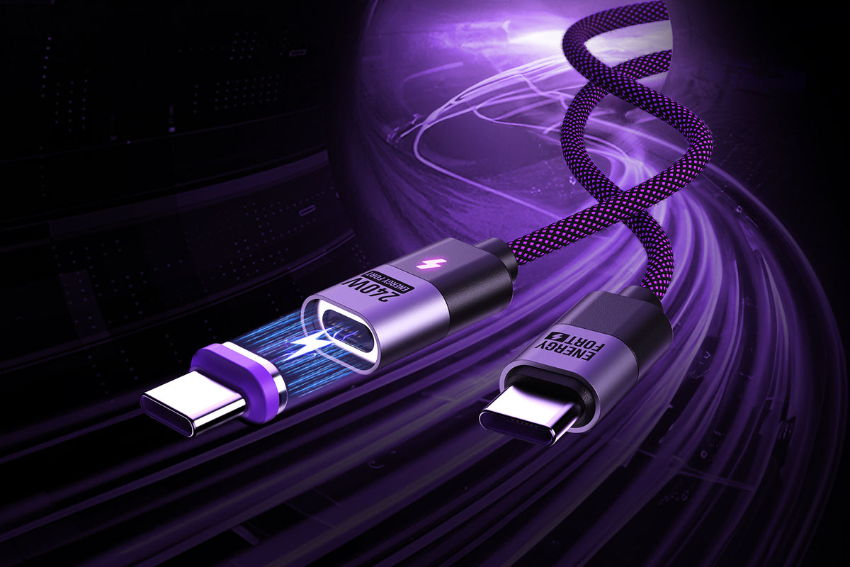 EnergyFort magnetic wired charging accessories and magnetic USB-C adapters