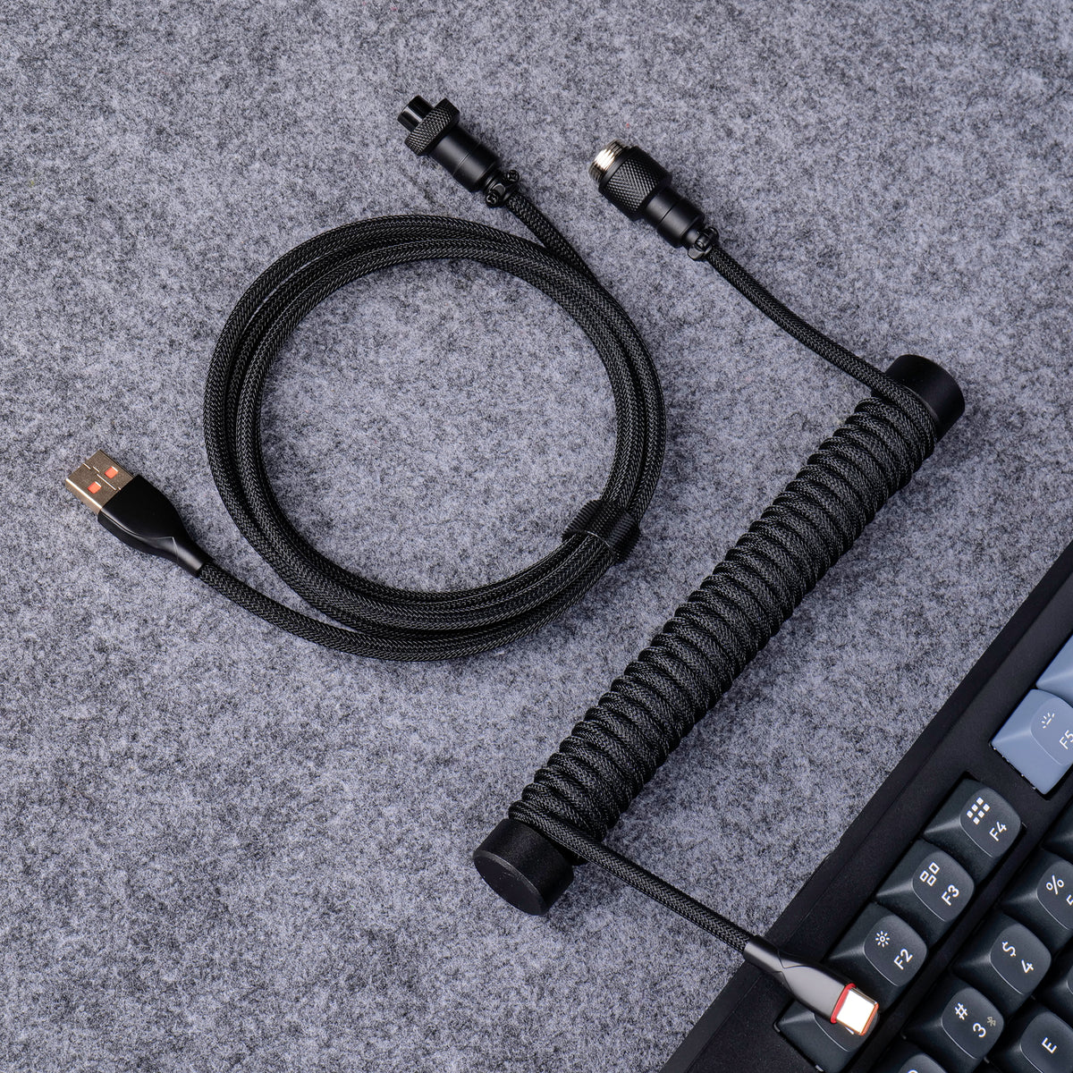 EnergyFort 8KHz gewendeltes Aviator-Tastaturkabel – USB-A auf USB-C