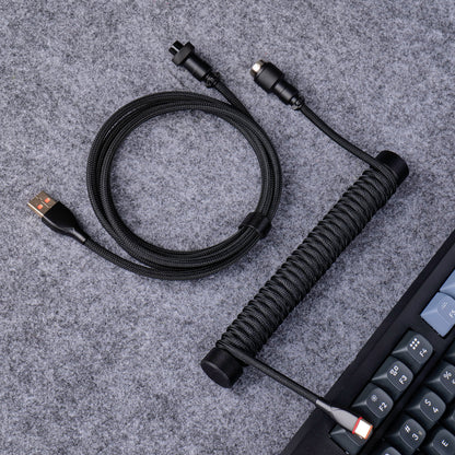 EnergyFort 8KHz gewendeltes Aviator-Tastaturkabel – USB-A auf USB-C