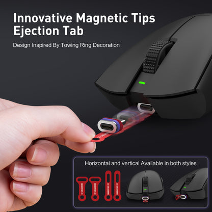 EnergyFort Magnetic Mouse Charging Dock for Logitech and Razer Wireless Mice for Logitech and Razer wireless mouse charging - usage scene image