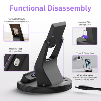 EnergyFort 240W Magnetic Fast Charging Dock for upright magnetic wired charging - lifestyle image