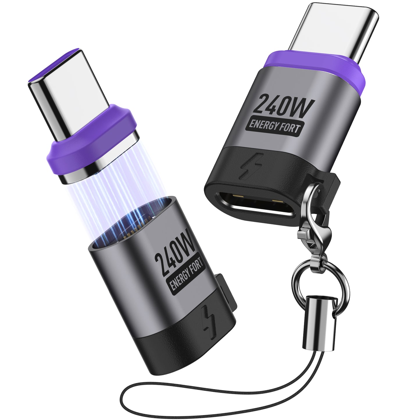 EnergyFort 240W USB-C Magnetic Adapter for USB-C Devices for magnetic wired USB-C connection - main product image