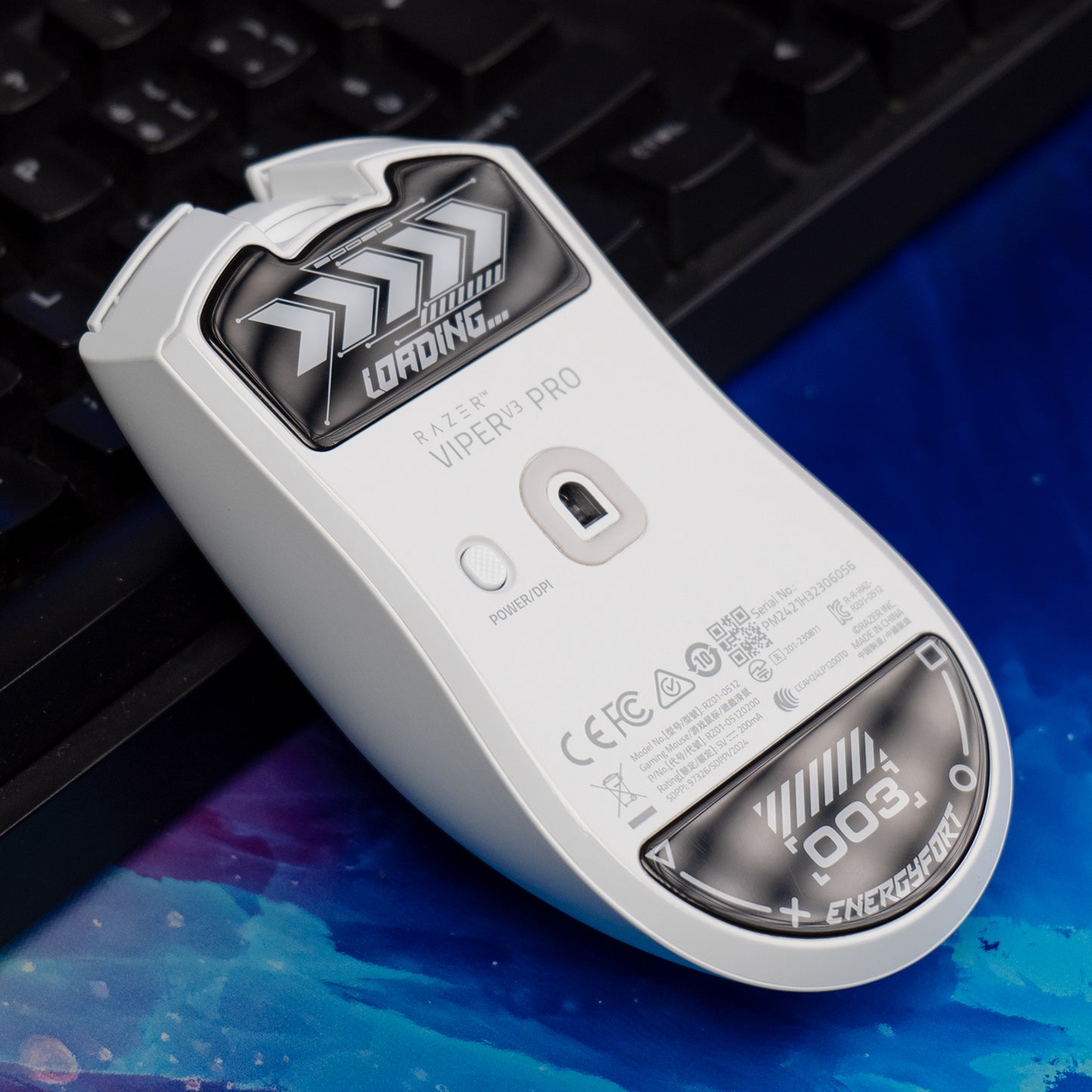 EnergyFort Glass Mouse Skates for Razer Viper V3 Pro | Ultra Smooth Gaming Mouse Feet