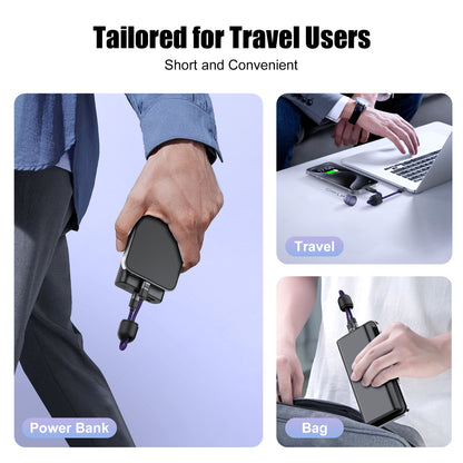EnergyFort Neo Capsule 240W USB-C Short Cable Organizer Set for cable carry and storage - feature image