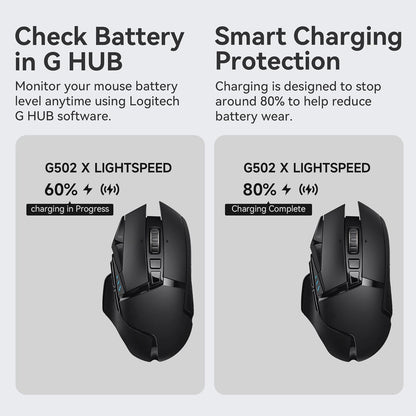 EnergyFort Wireless Mouse Charging Module for Logitech Mouse for Logitech and Razer wireless mouse charging - angle view image