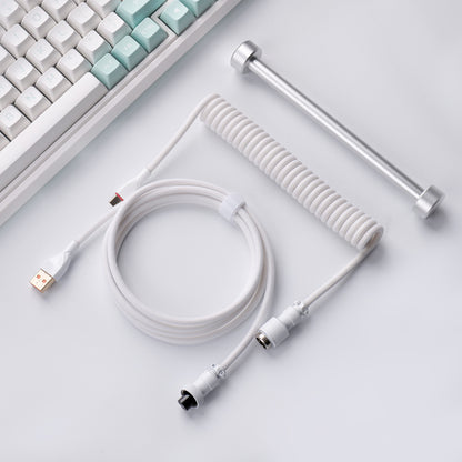 EnergyFort 8KHz gewendeltes Aviator-Tastaturkabel – USB-A auf USB-C