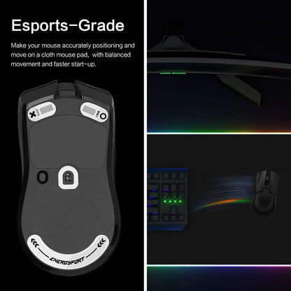 EnergyFort Glass Mouse Skates for Razer Viper V2 Pro | Ultra Smooth Gaming Mouse Feet