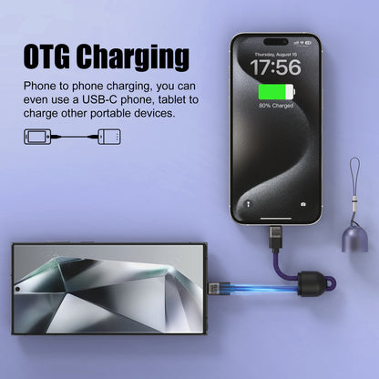 EnergyFort Neo Capsule 240W USB-C Short Cable Organizer Set for cable carry and storage - lifestyle image