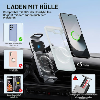Phone-case considerations for wireless car charging