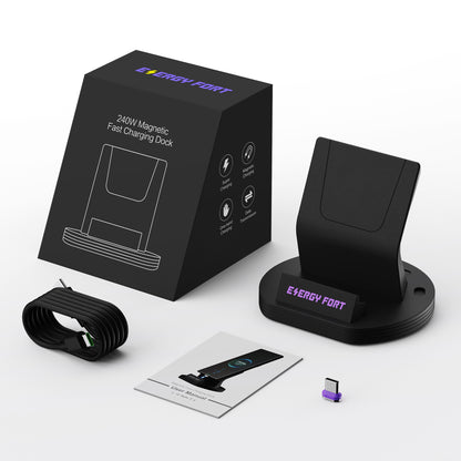 EnergyFort 240W Magnetic Fast Charging Dock for upright magnetic wired charging - additional product image