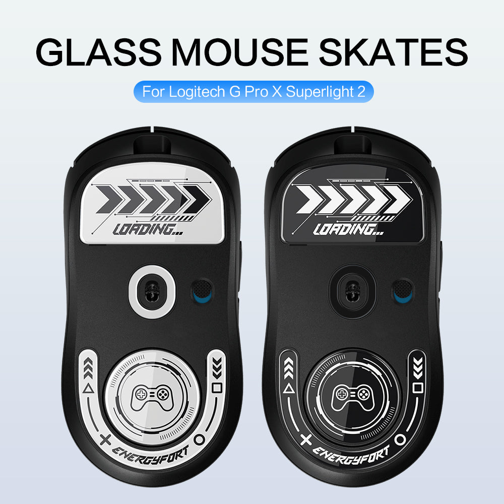 EnergyFort Glass Mouse Skates for Logitech G PRO X SUPERLIGHT 2 Series | Gaming Mouse Feet
