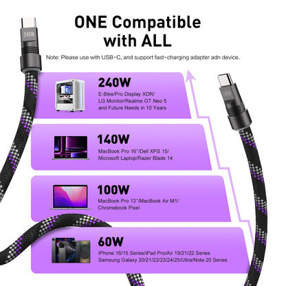 EnergyFort SnapLoop 240W USB-C Wrist Strap Charging Cable for wrist carry and short USB-C charging - lifestyle image