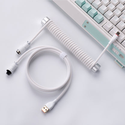 EnergyFort 8KHz gewendeltes Aviator-Tastaturkabel – USB-A auf USB-C