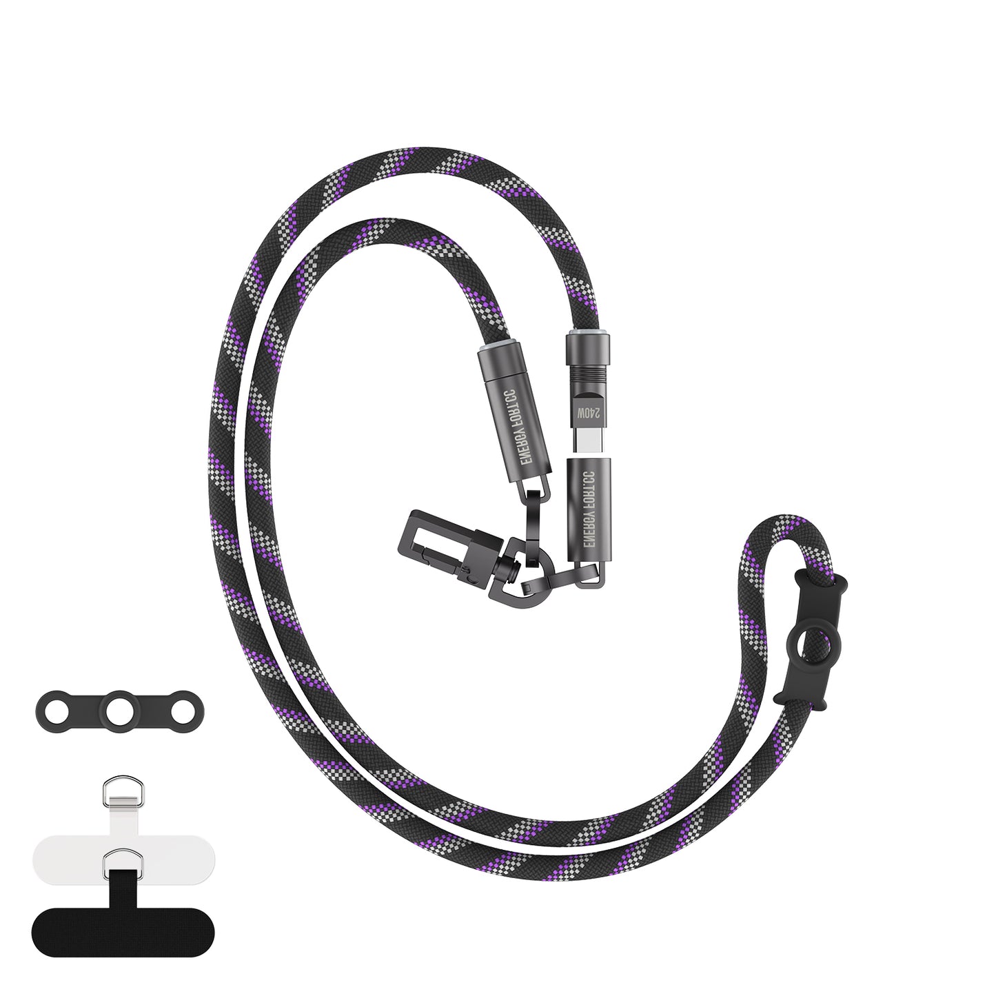 EnergyFort SnapLoop 240W USB-C Neck & Crossbody Charging Cable