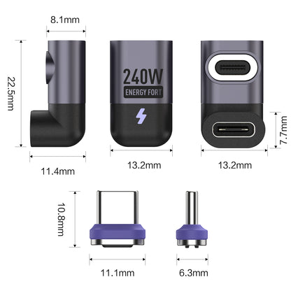 EnergyFort 240W Magnetic U-Shaped USB-C Adapter for magnetic wired USB-C connection - detail image