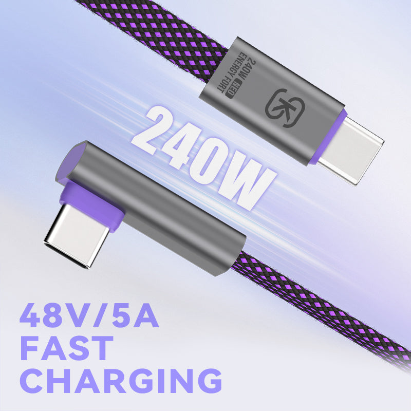 Cutaway view of the EnergyFort USB-C cable with built-in E-Marker chip