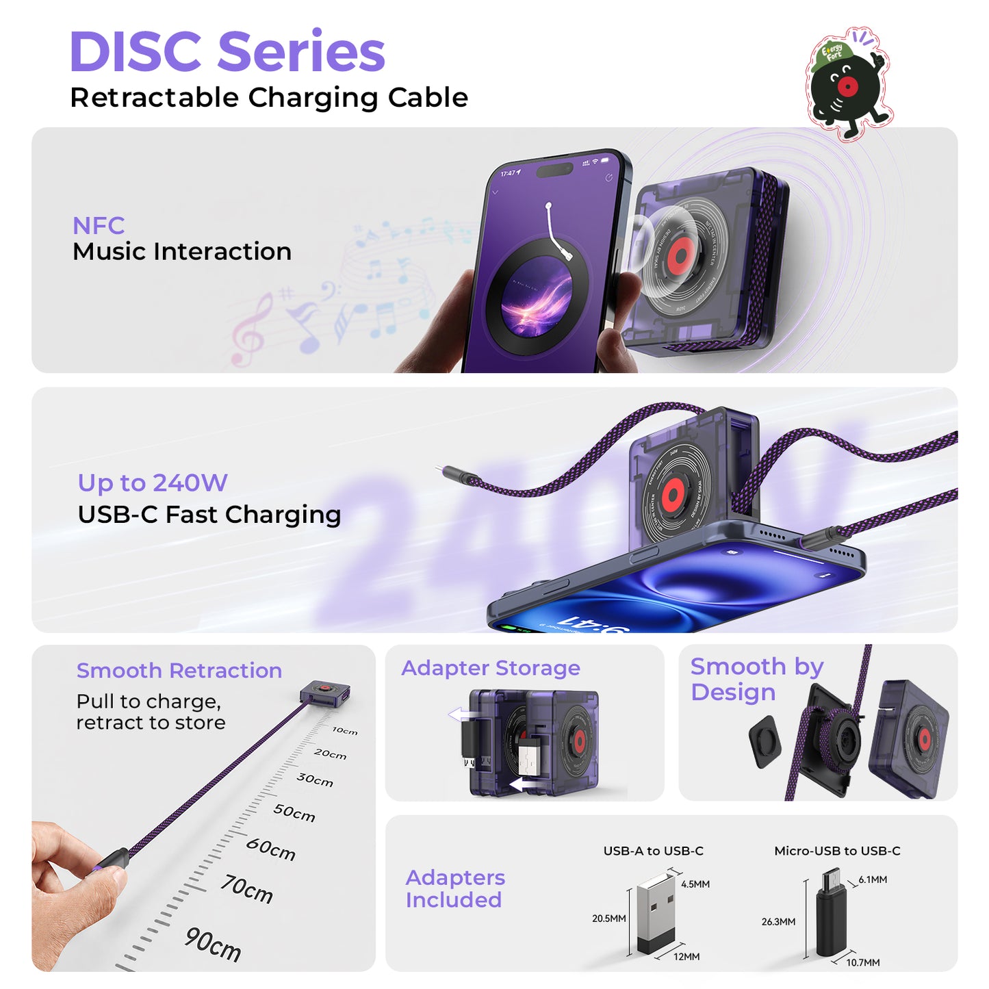DISC Series retractable cable features overview